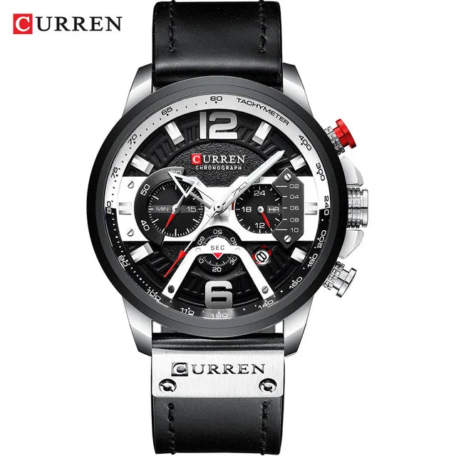 Curren 8329 Chronograph — Luminous Bracelet Watch