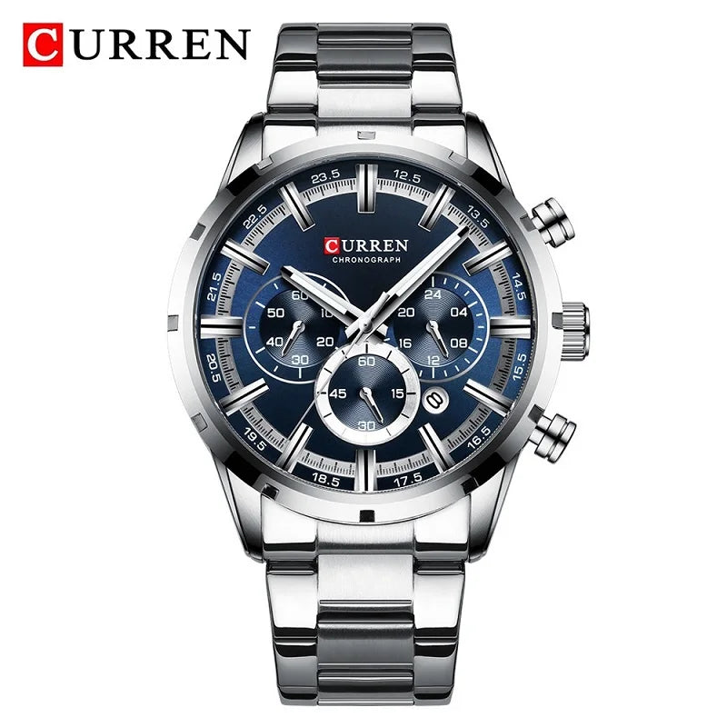 Curren Full Steel Sport Chronograph