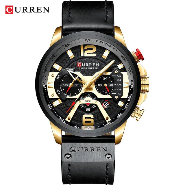 Curren 8329 Chronograph — Luminous Bracelet Watch