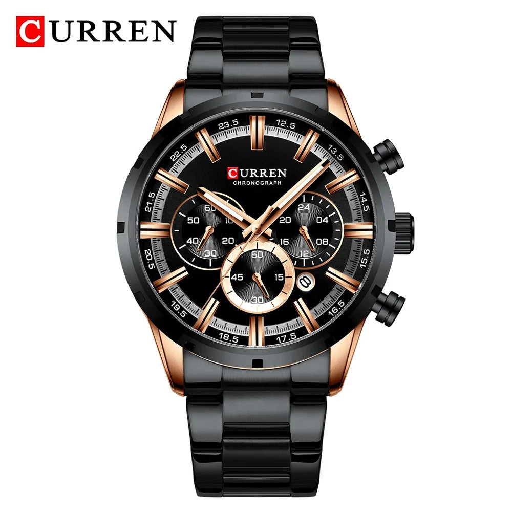 Curren Full Steel Sport Chronograph