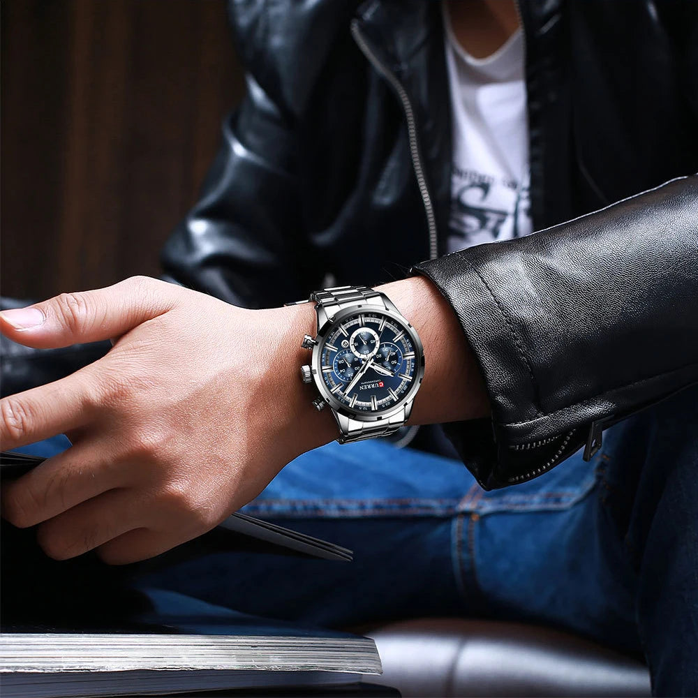Curren Full Steel Sport Chronograph