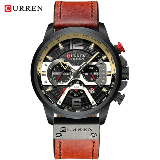 Curren 8329 Chronograph — Luminous Bracelet Watch