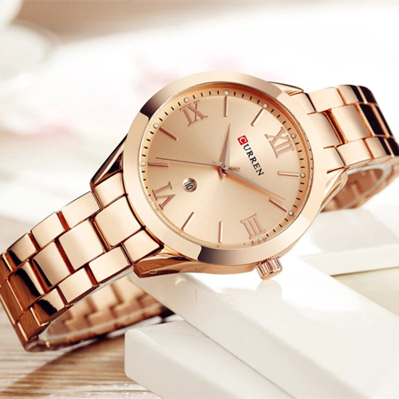 Curren 9007 Retro Watch angled wrist shot