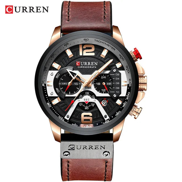 Curren 8329 Chronograph — Luminous Bracelet Watch