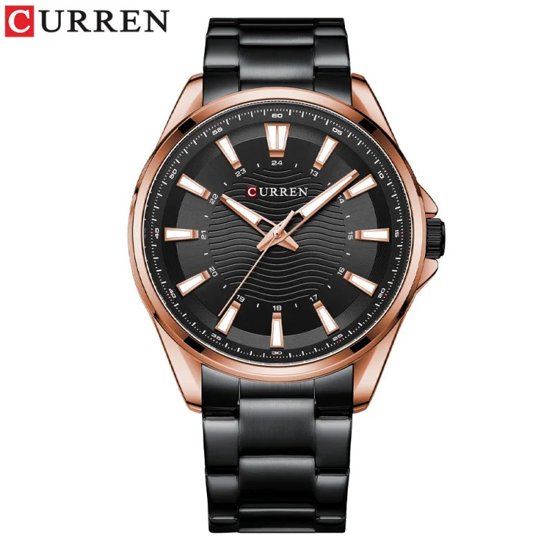 Curren 8424 Gold-Tone Business Watch