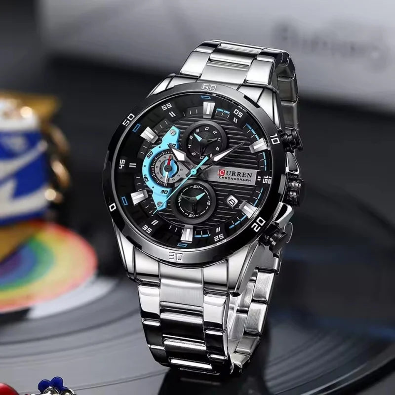 Curren 8402 Luminous Dial Chronograph studio shot
