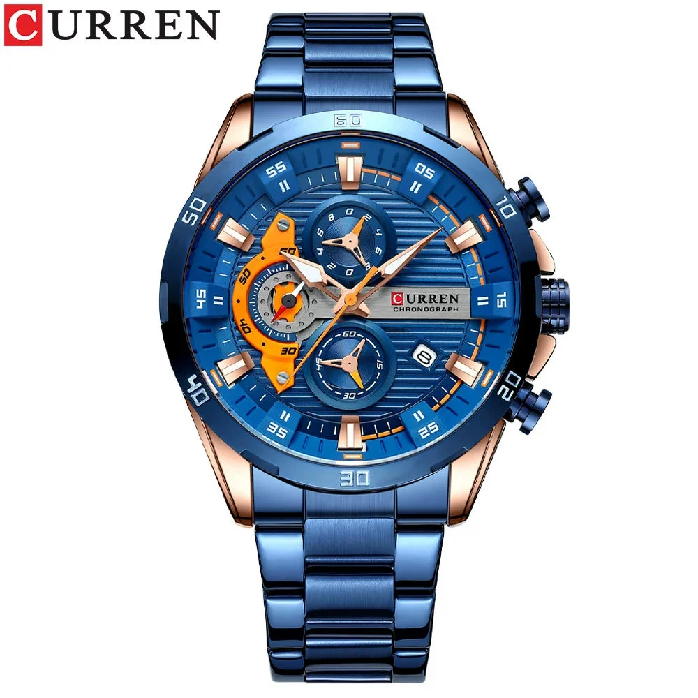 Curren 8402 Luminous Dial Chronograph