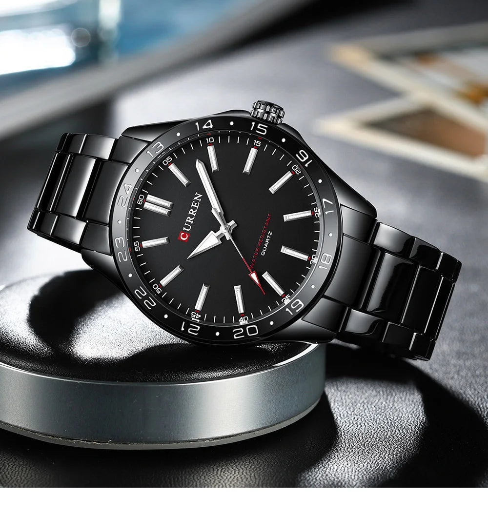 Curren 8452 Ultra-Thin Steel Watch