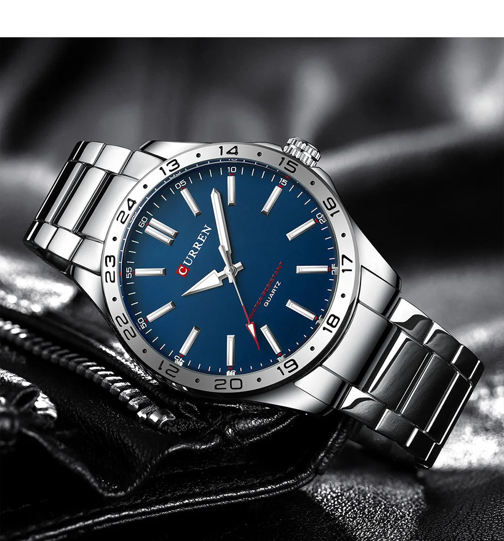 Curren 8452 Ultra-Thin Steel Watch
