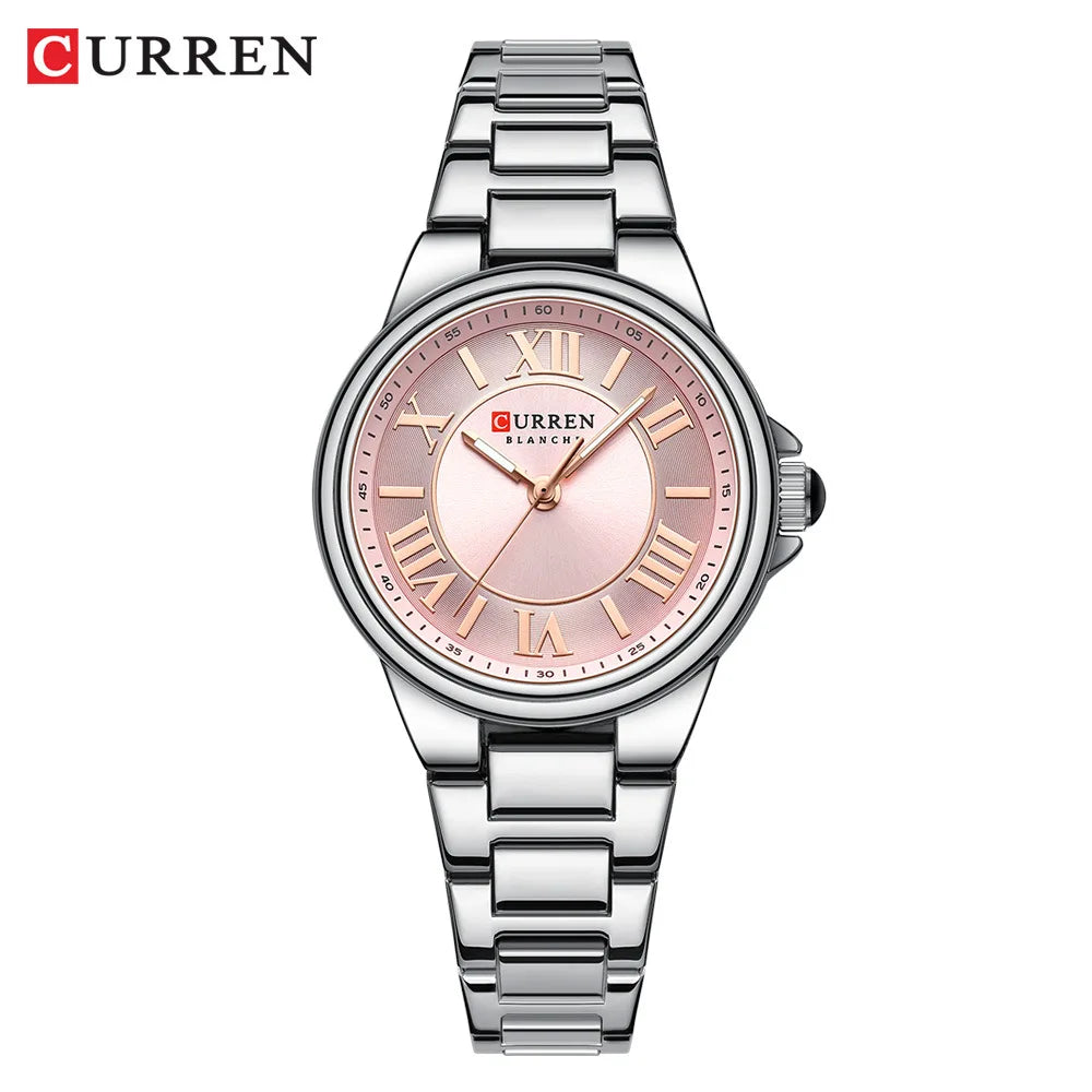 Curren 9091 Rose Gold Analog Watch, Women's
