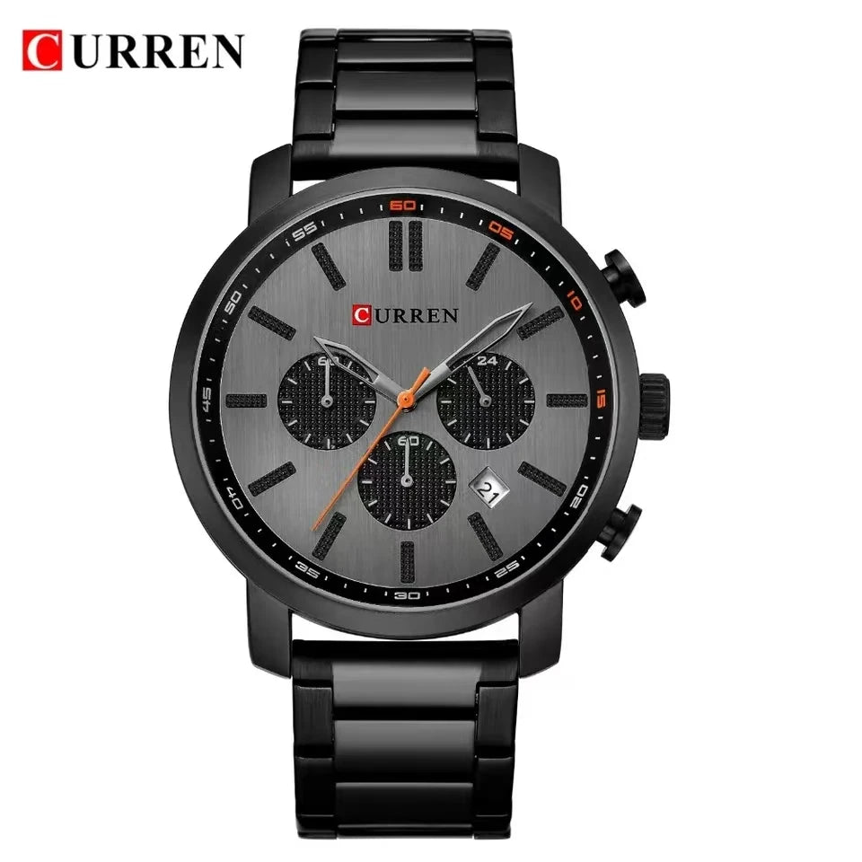 Curren Steel Belt Watch — 30M Waterproof