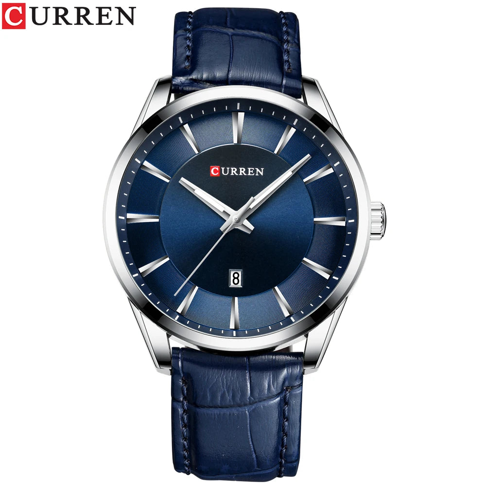 Curren 8365 Business Watch — Leather Strap, 45mm