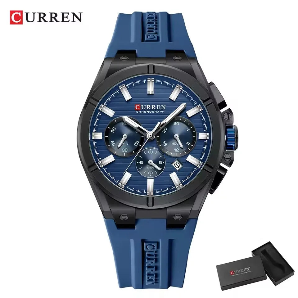 Curren 8487 Military Chronograph — Calendar