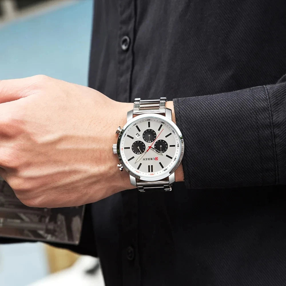 Curren Steel Belt Watch — 30M Waterproof