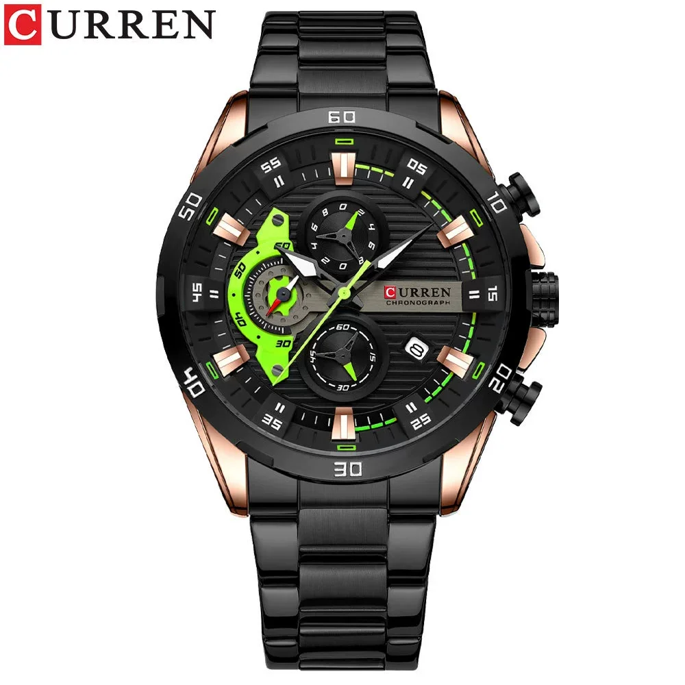 Curren 8402 Luminous Dial Chronograph