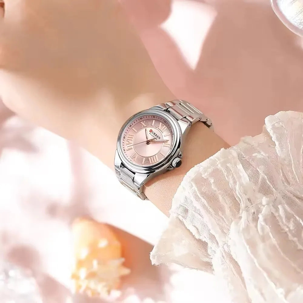 Curren 9091 Rose Gold Analog Watch, Women's