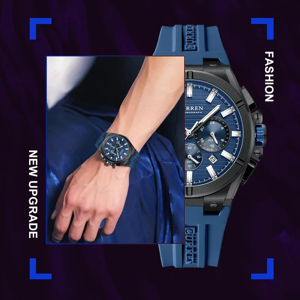 Curren 8487 Military Chronograph — Calendar