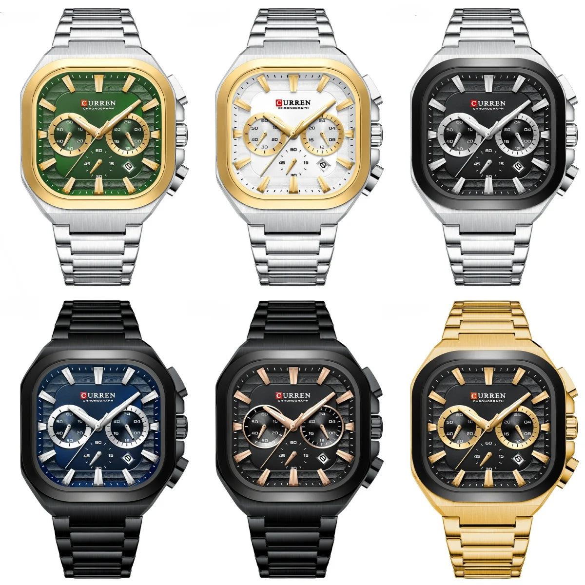 Curren 8496 Chronograph - all colorways