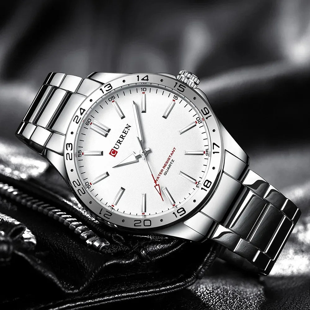 Curren 8452 Ultra-Thin Steel Watch