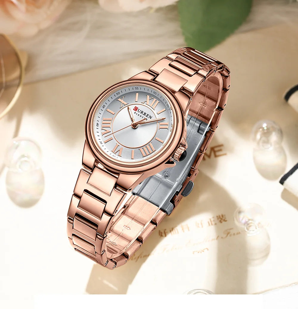 CURREN 9091 Female Watch for Women Woman's Wristwatch Luxury Brand Elegant Bracelet Waterproof Quartz Ladies Watches Reloj Mujer