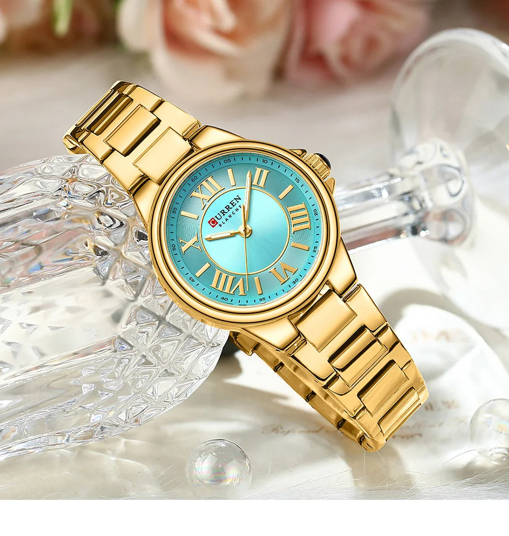 Curren 9091 Rose Gold Analog Watch, Women's