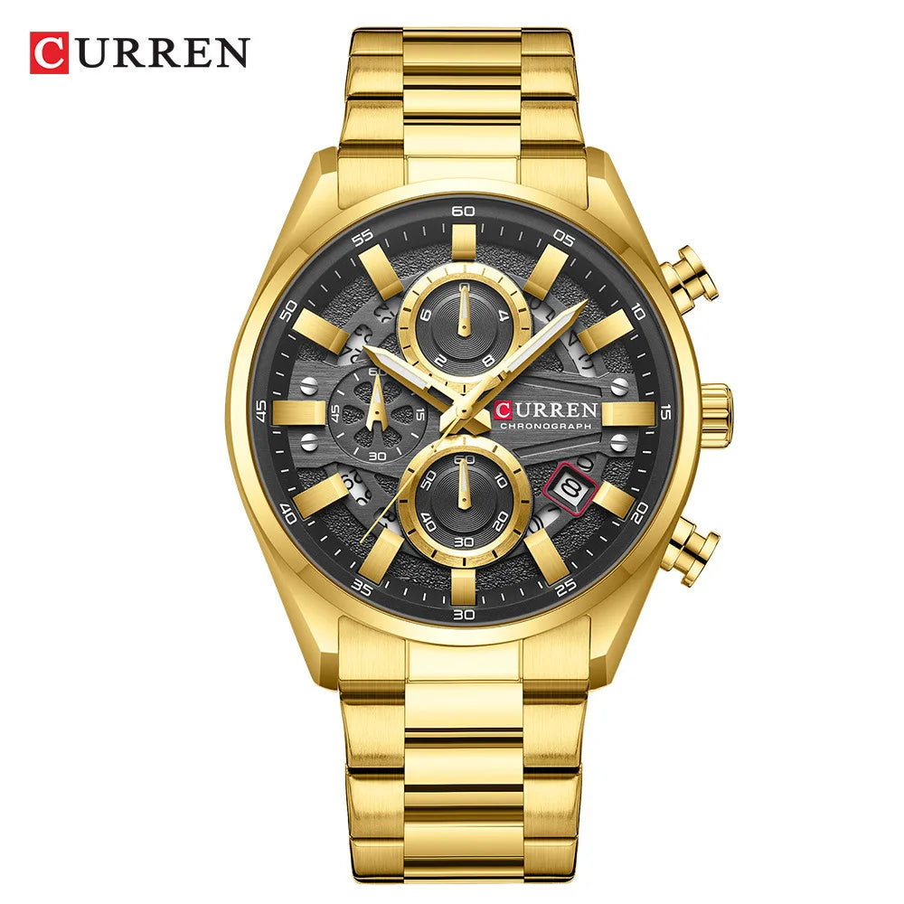 Curren 8495 Gold Black