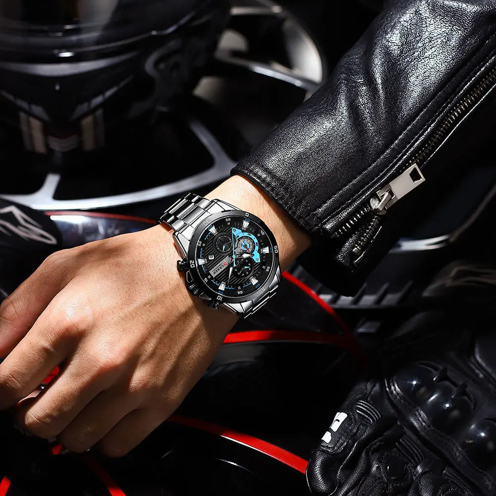 Curren 8402 Luminous Dial Chronograph