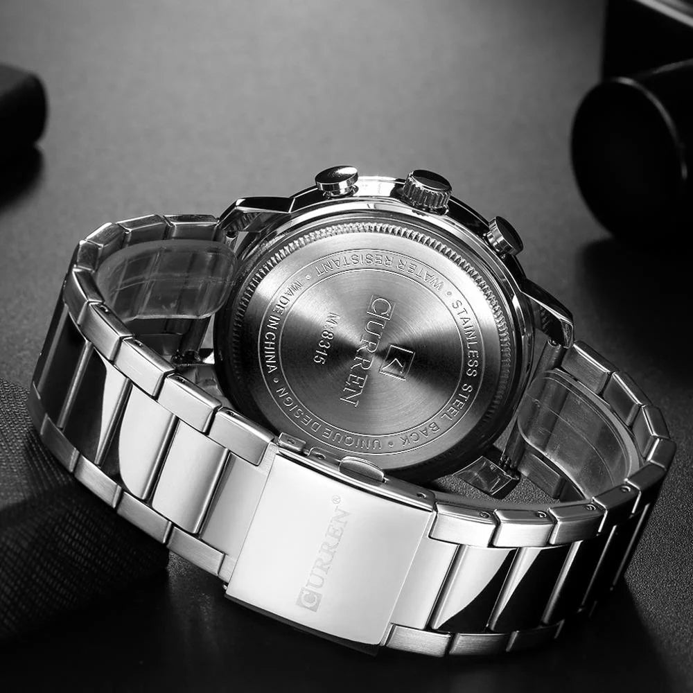Curren Steel Belt Watch — 30M Waterproof