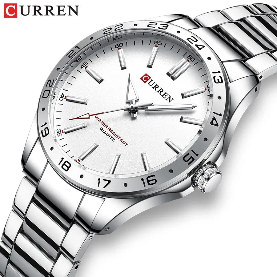 Curren 8452 Ultra-Thin Steel Watch