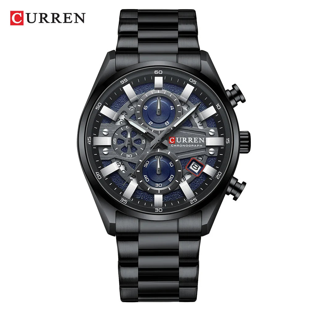 Curren 8495 Black Blue