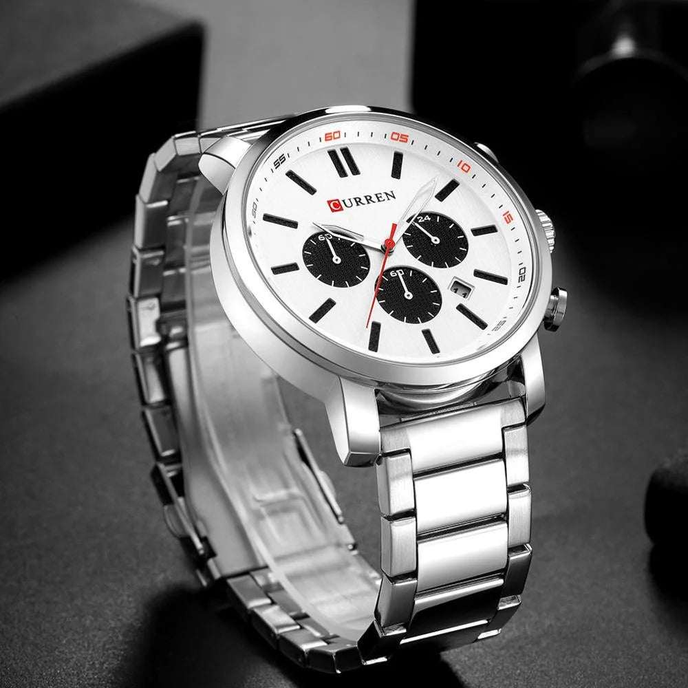 Curren Steel Belt Watch — 30M Waterproof
