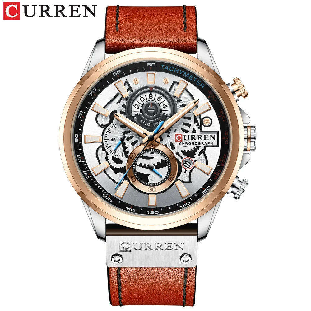 CURREN 8388 orange silver