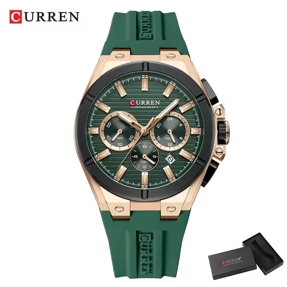Curren 8487 Military Chronograph — Calendar