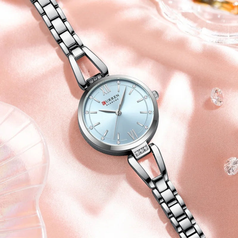 Curren 9092 Elegant Bracelet Watch on the wrist