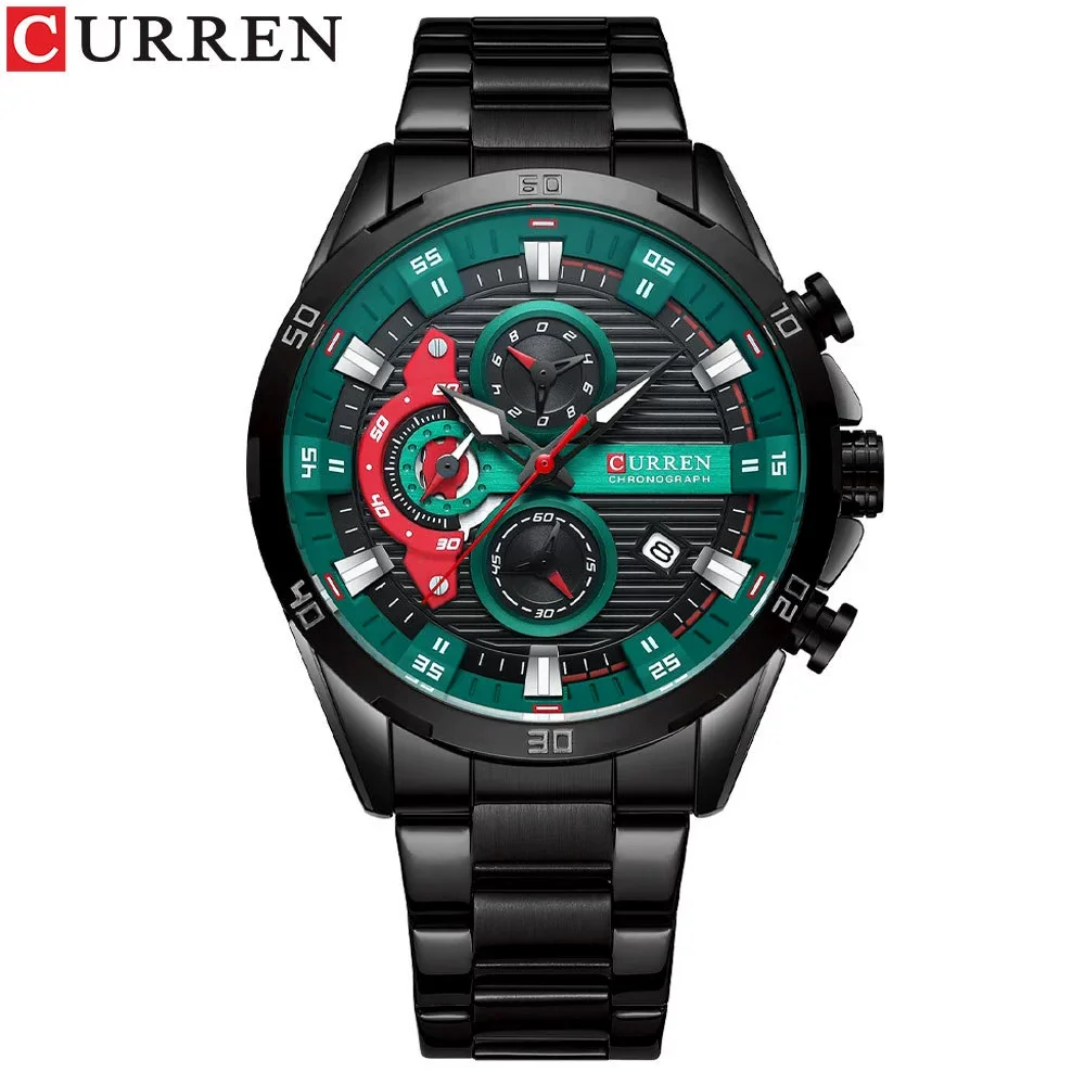 Curren 8402 Luminous Dial Chronograph