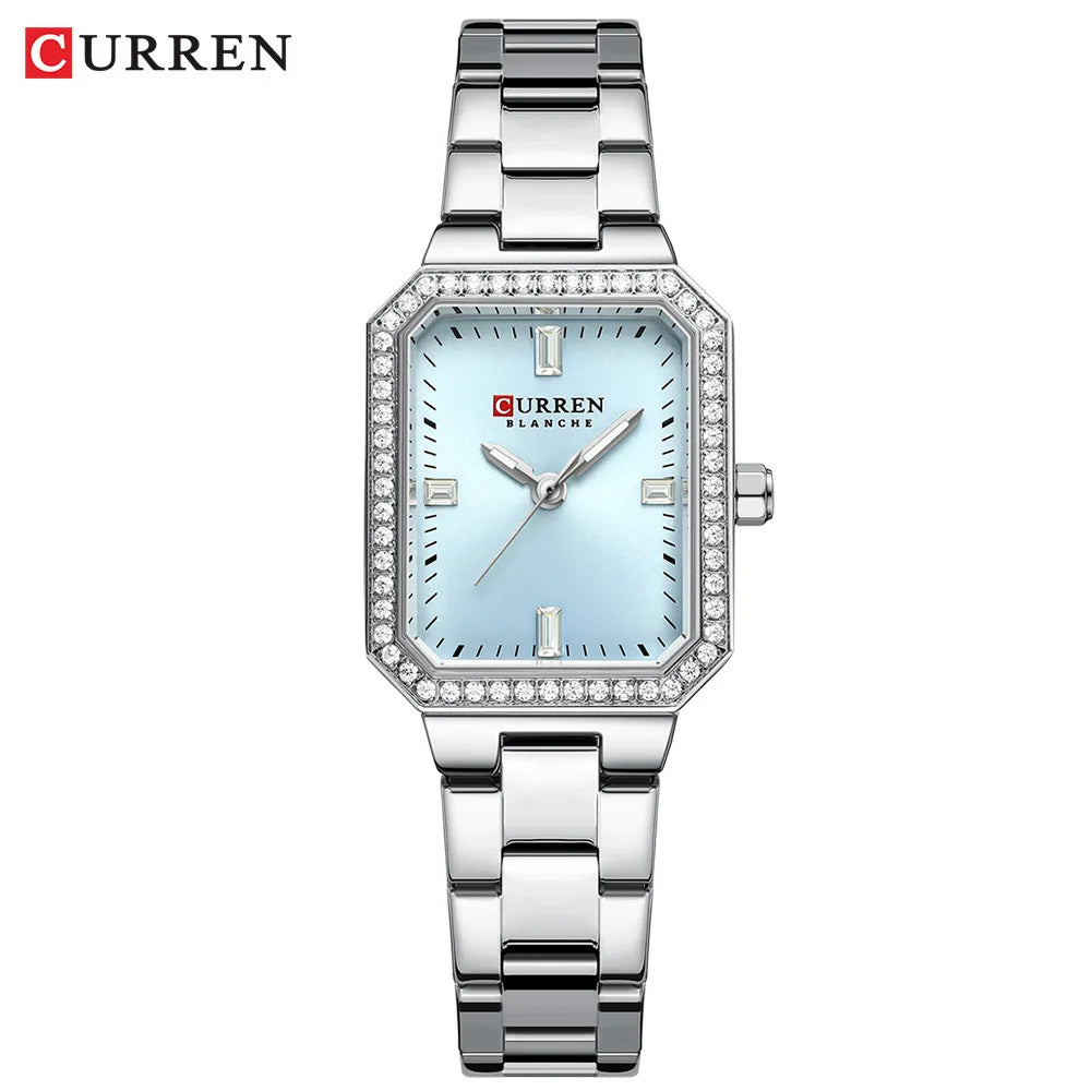 Curren Rectangular silver blue