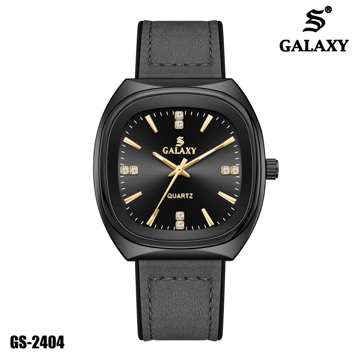 S Galaxy GS-2404 men's watch - Black Grey