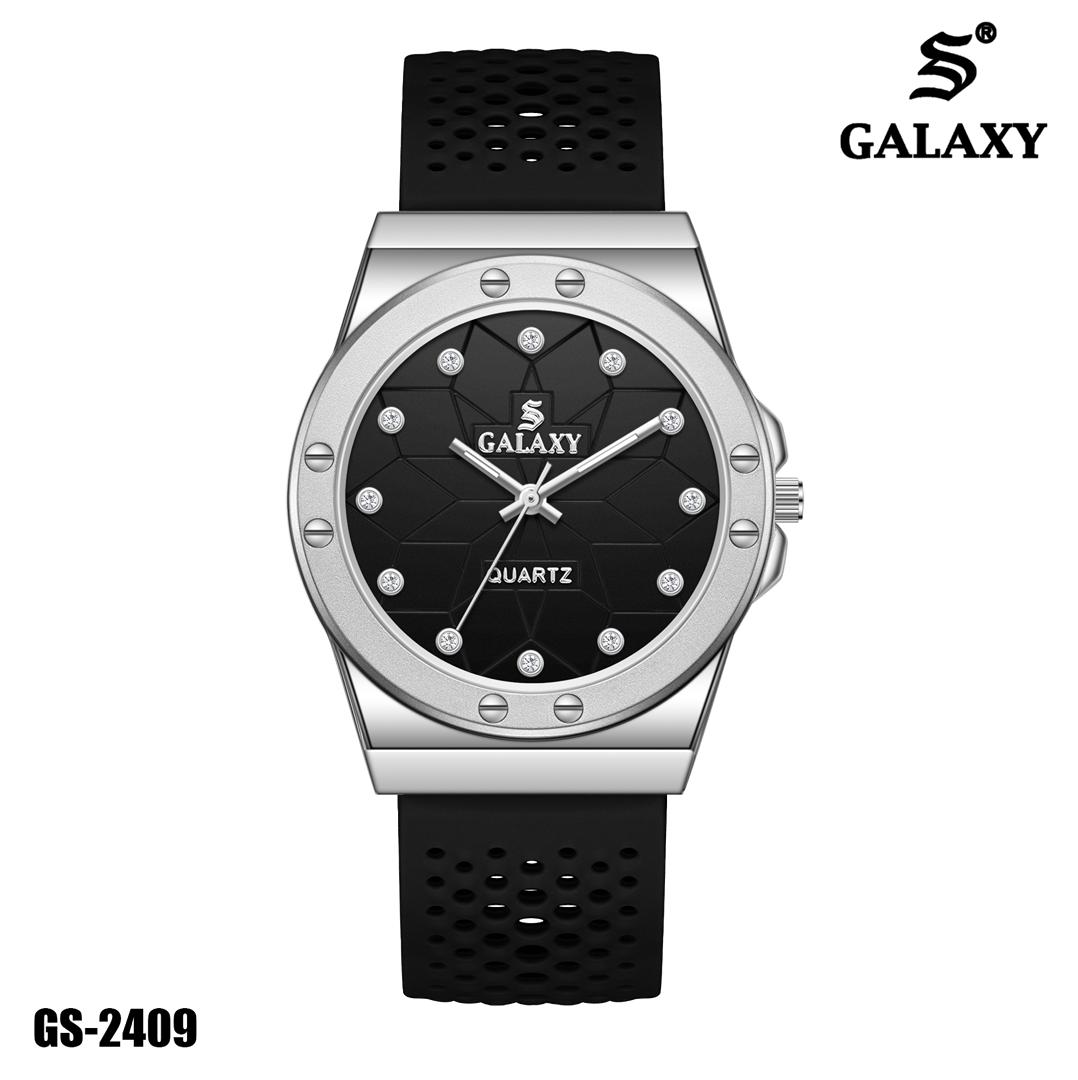 S Galaxy GS-2409 unisex watch - Silver Black
