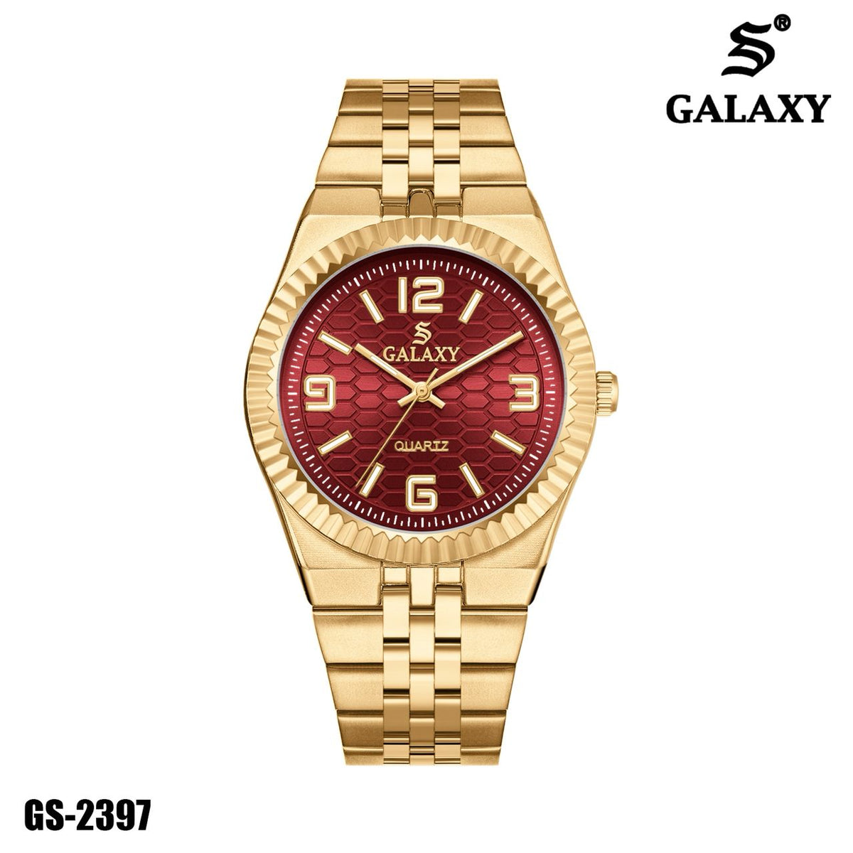 S Galaxy GS-2397 - Gold Burgundy