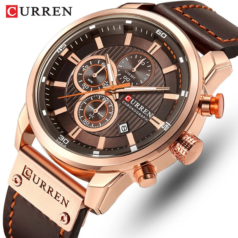 Curren Business Watch studio shot dial detail