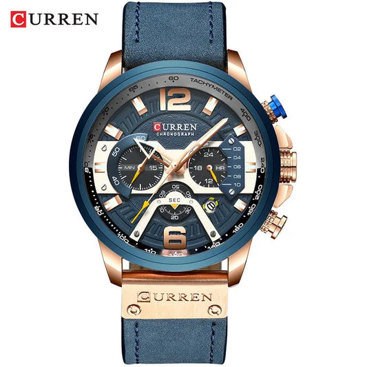 CURREN Watches Men Hot Sales 8329 Waterproof Chronograph Man Wrist Watch Luxury Sport Luminous Bracelet Men Watch Relojes Hombre