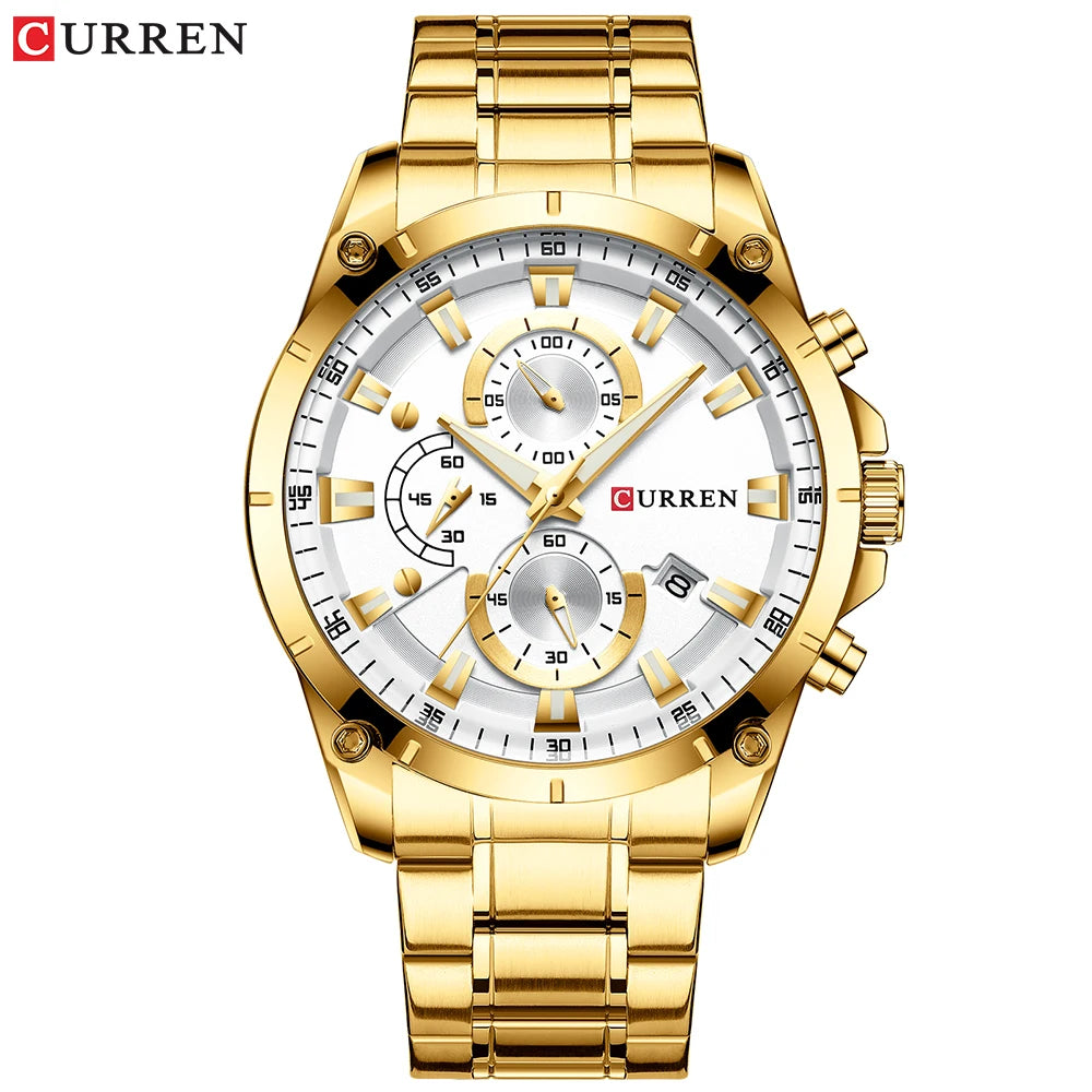 Curren Automatic Date Watch — with Box