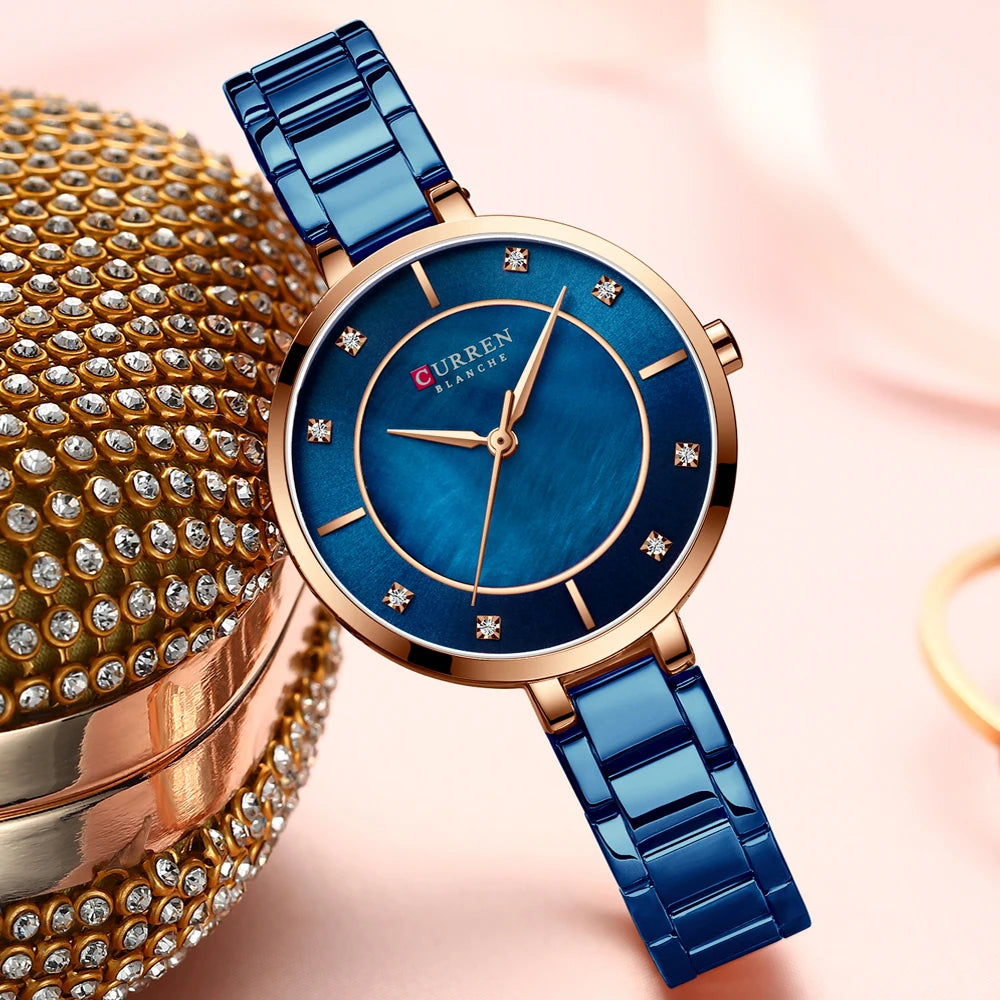Curren Crystal Bracelet Watch — Women's