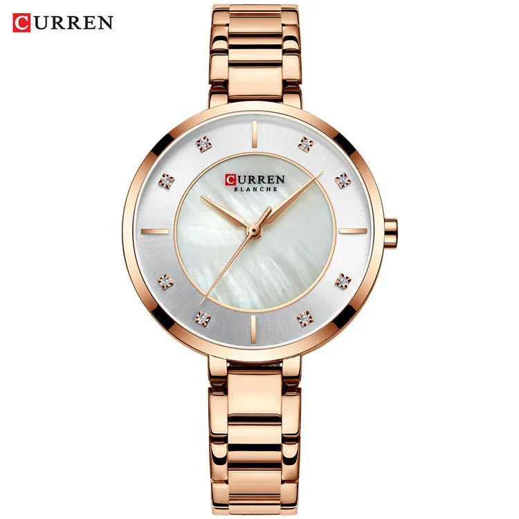 CURREN Women Watches Luxury Brand Fashion Casual Ladies Watch Women Quartz Diamond Lady Bracelet Wrist Watches For Women
