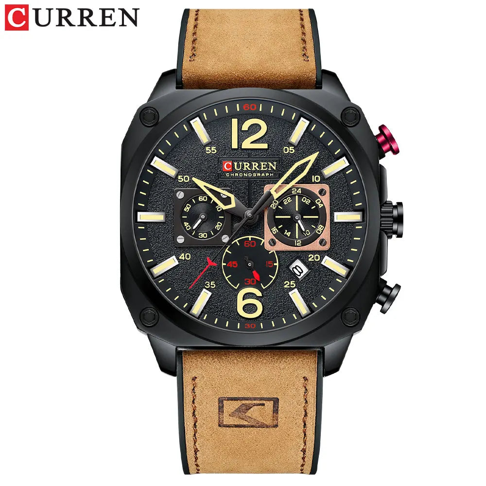 Curren Fashion Multi-Function Chronograph - Orange