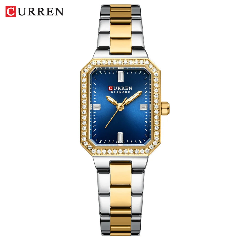 Curren Rectangular golden blue