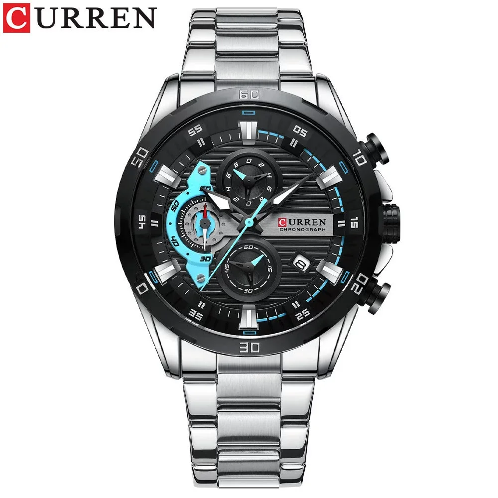 Curren 8402 Luminous Dial Chronograph