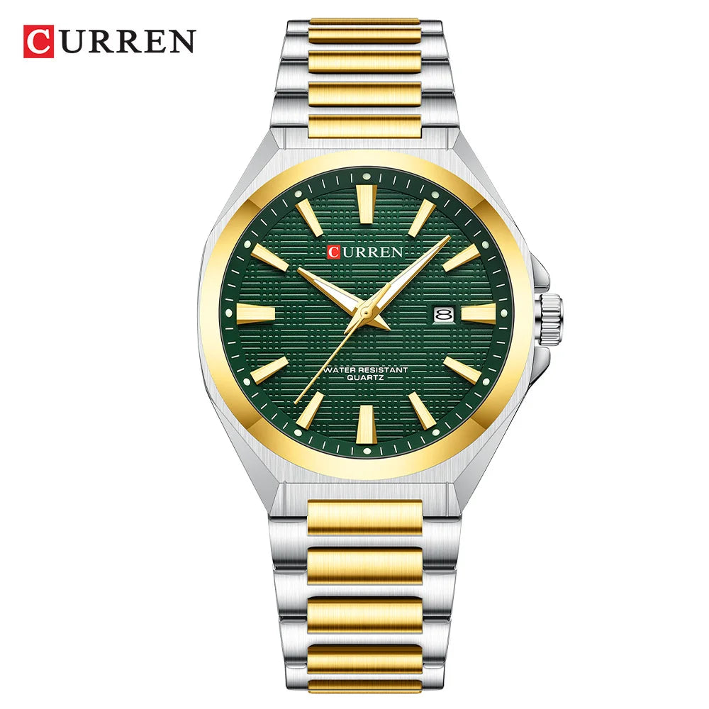 Curren 8494 Gold Green