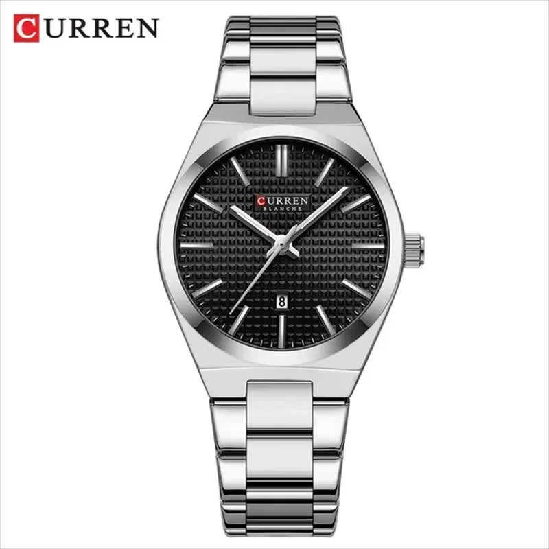 Curren 8439L Luxury Gold Green Watch For Women Original Waterproof Stainless Steel Woman Watches Simple Quartz Wristwatches