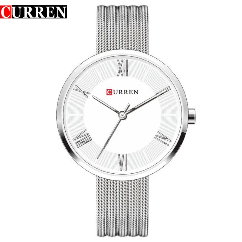 CURREN 9020 silver white